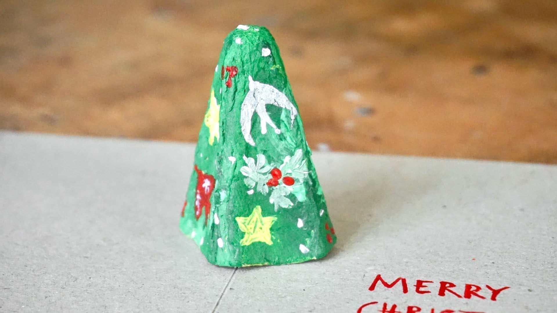 Upcycling Pop-up Weihnachtskarte