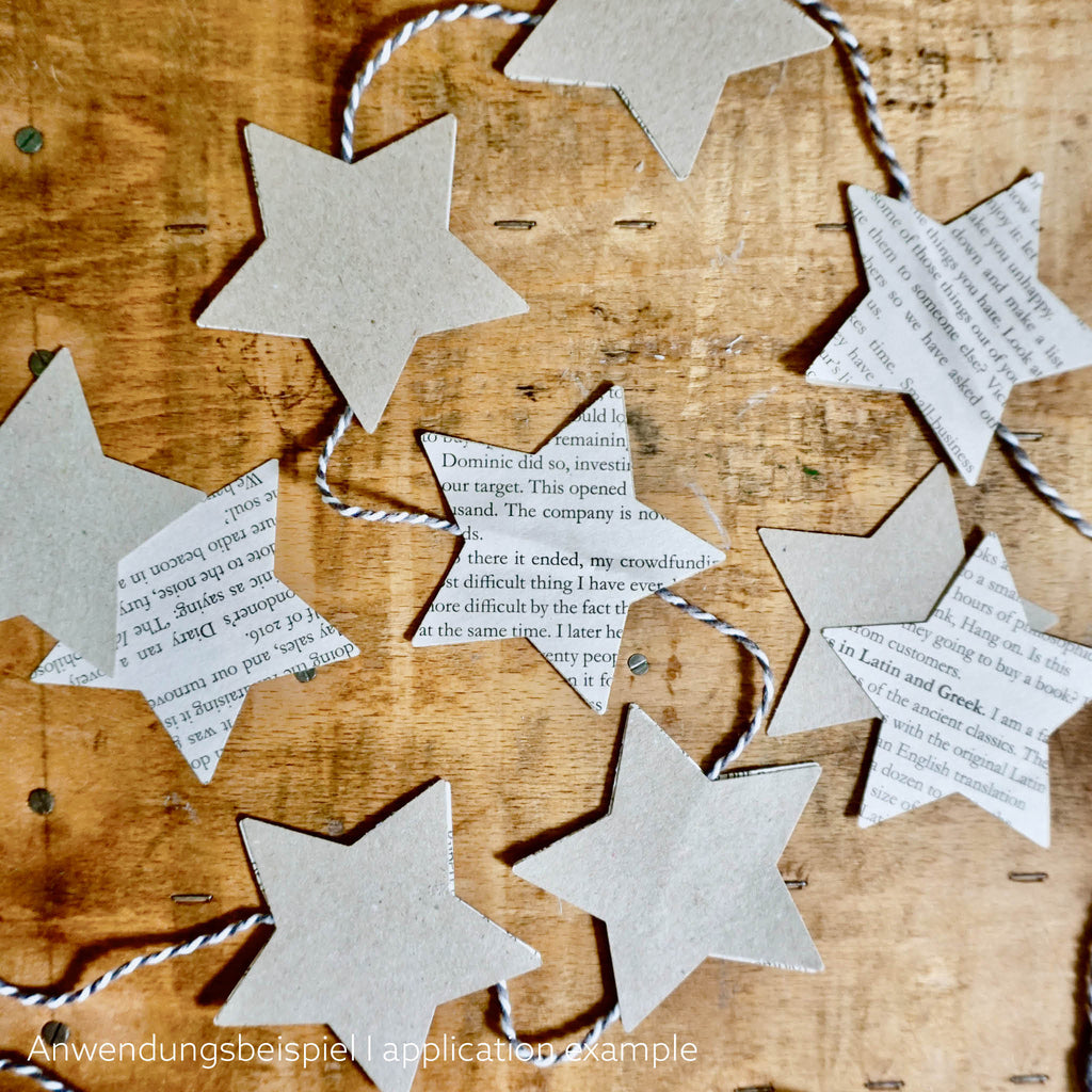 DIY Girlande mit Sternen