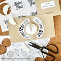 DIY Pop-Up Weihnachtskarte mit Wabenball - Beispiel